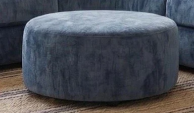 Corinthian Furniture Creedence Ottoman in Santa-Eclipse 2406