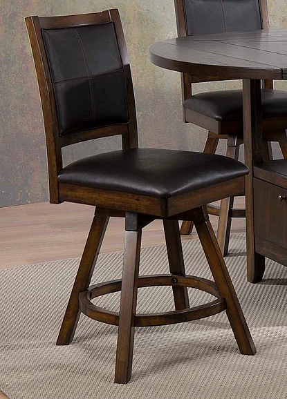 Urban Styles New Jersey Pub Stool in Walnut (Set of 2) 2472