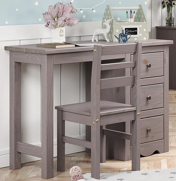 Pine Crafter Furniture Heartland Desk in Walnut Gray 39X-Wal CLOSEOUT
