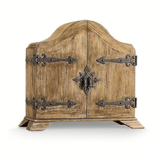 Jonathan Charles Caldera Box Cabinet in Light Spain Painted Walnut 491246-LSW