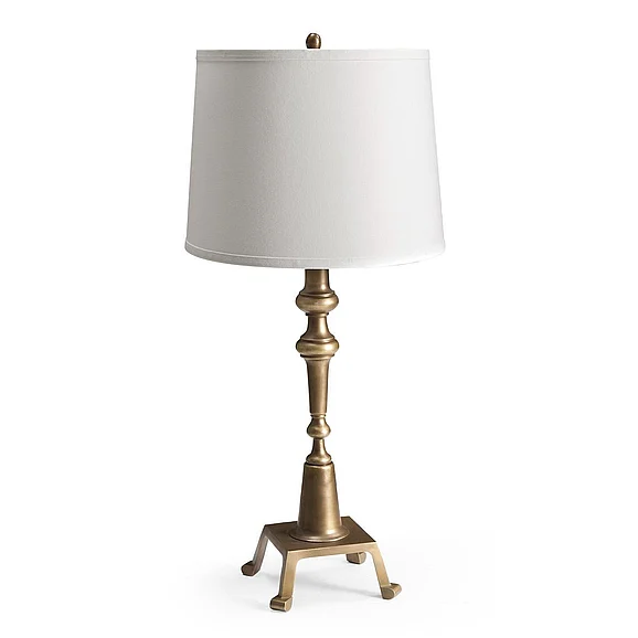 Jonathan Charles Palm Court Bartow Table Lamp in Brass 491354-PCB