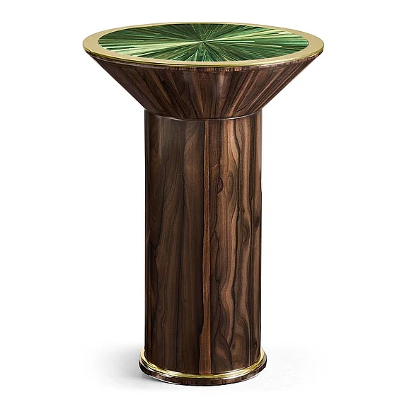 Jonathan Charles JC Modern Verdure Side Table in Jade Green Straw 500552-JGS