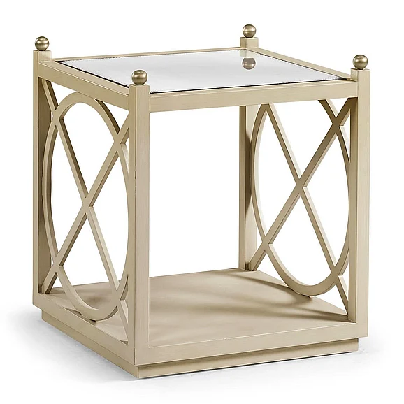 Jonathan Charles Timeless Orion End Table in London Mist 496211-PEW