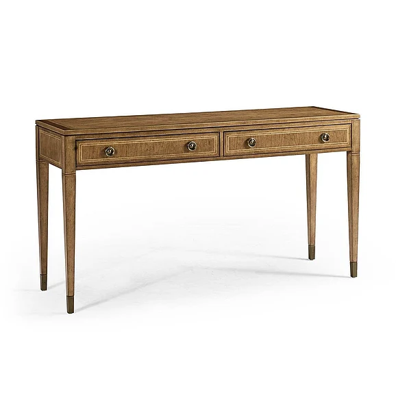 Jonathan Charles Timeless Sundial Console Table in Sun Bleach Cherry 496201-SBC