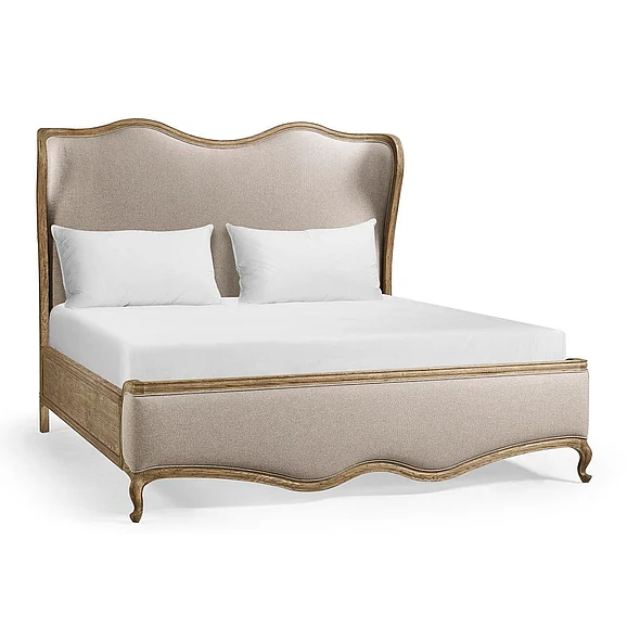 Jonathan Charles Echo Canyon Upholstered King Bed in Faded Oak 491287-FDO-K-F062