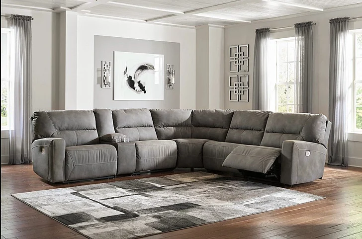 Next-Gen 6pc Sectional Living Room Set in Slate