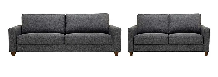 Luonto Nico 2pc Sofa Sleeper Living Room Set (Rene 04 / 104/9 Walnut)