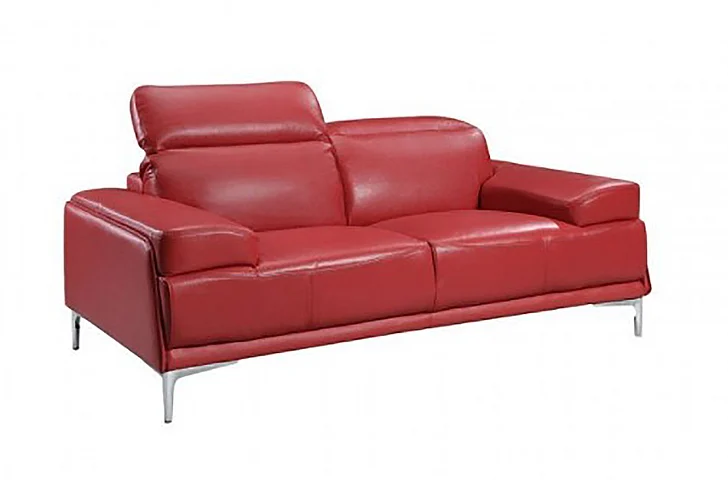J&M Nicolo Loveseat in Red 18981-L PROMO