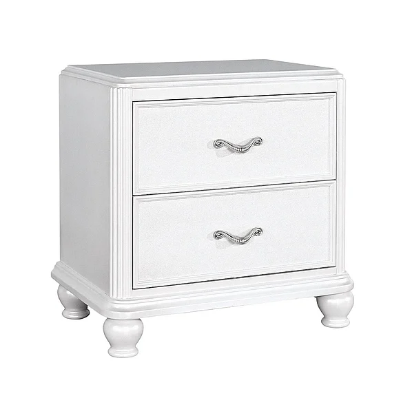 Avalon Furniture B00764 Nightstand in White Pearl B00764 N-C