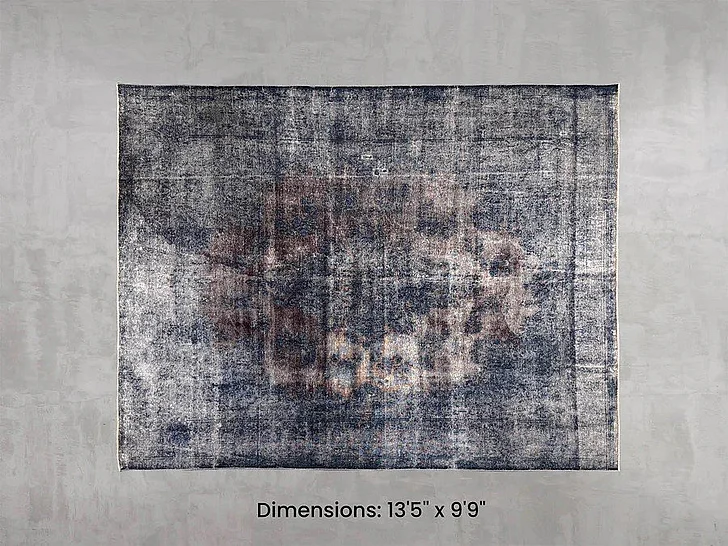 LH Home Namaste Rug 13'5" x 9'9" in Blue/Brown NMSTE-1006