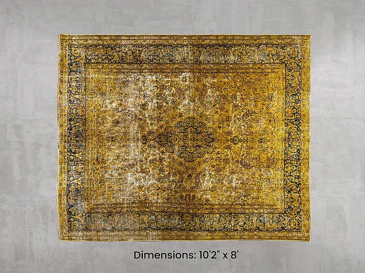 LH Home Namaste Rug 10'2" x 8' in Gold NMSTE-1018