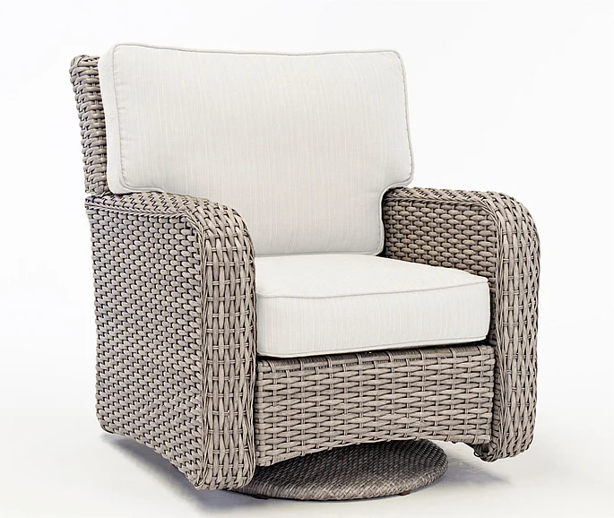 South Sea Outdoor Saint Tropez Swivel Glider in Stone Frame 79305-STN