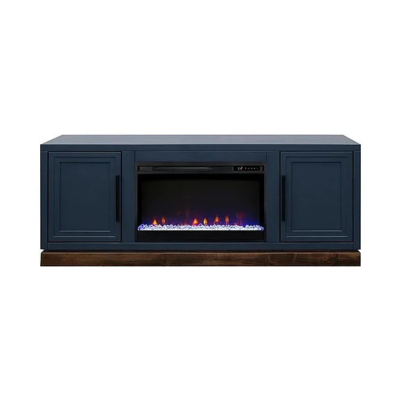 Legends Nora 64" Fireplace Console in Denim/Whiskey NO5210.BWK