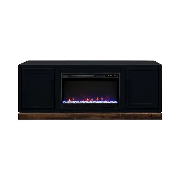 Legends Nora 64" Fireplace Console in Black/Whiskey NO5210.SWK