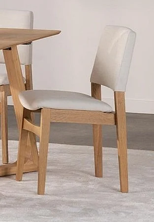 Transformer Table Nova Dining Chair (Set of 2) in Scandinavian Oak & Cloud 11328