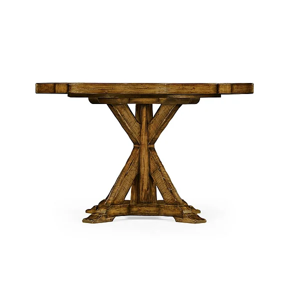 Jonathan Charles 48" Country Walnut Circular Dining Table 491086-48D-CFW