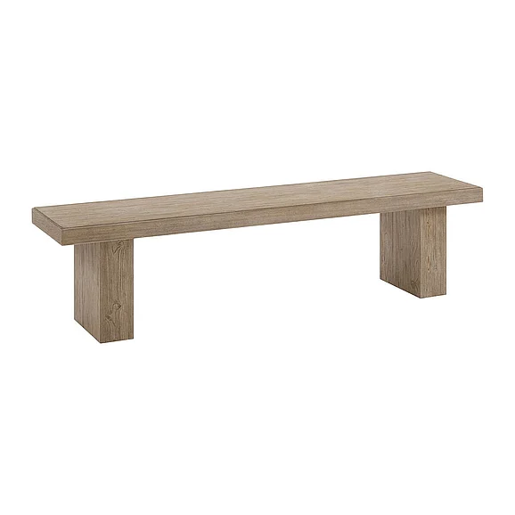 Intercon Furniture Nash 70inch Backless Bench in White Sand NS-CH-7015B-WSN-C