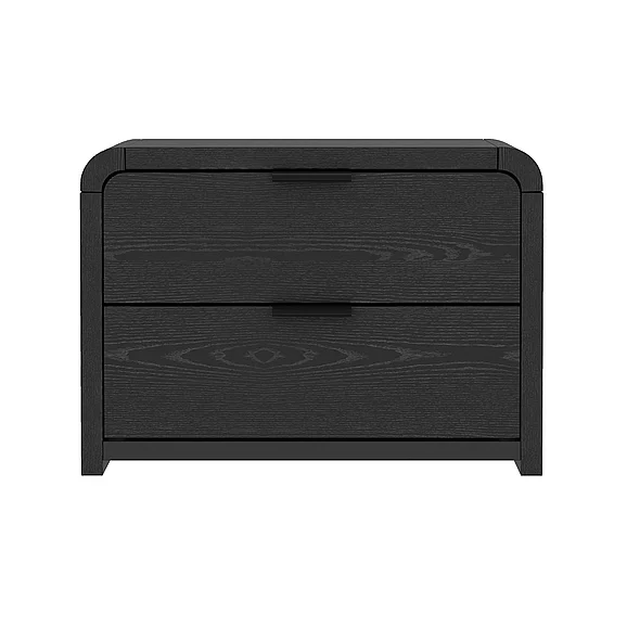 Manhattan Comfort Grace 28" Nightstand in Black NS007-BK