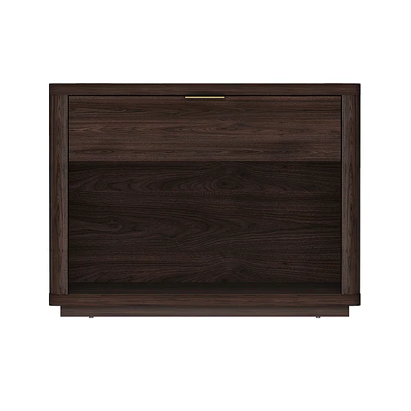 Manhattan Comfort Evelyn Modern 32 Nightstand 2.0 with 1 Full Extension Drawer in Brown NS012-BR