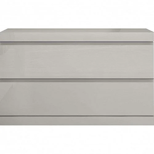 Whiteline Modern Anna Large Nightstand in Light Grey NS1207L-LGRY