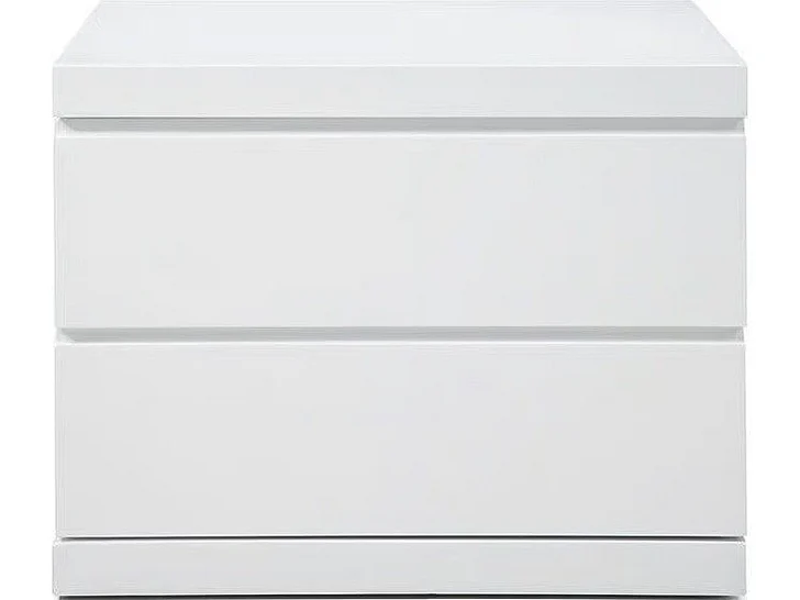Whiteline Modern Anna Small Nightstand in White NS1207S-OAK