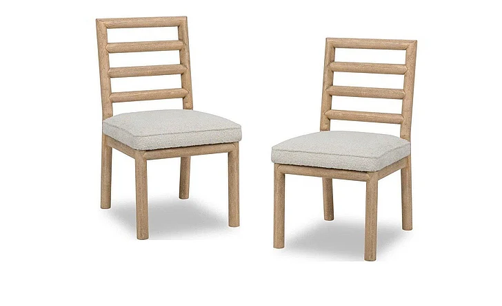 Modus Furniture Dorsey Ladder Back Chair in Ricotta NSPV64 (Set of 2)