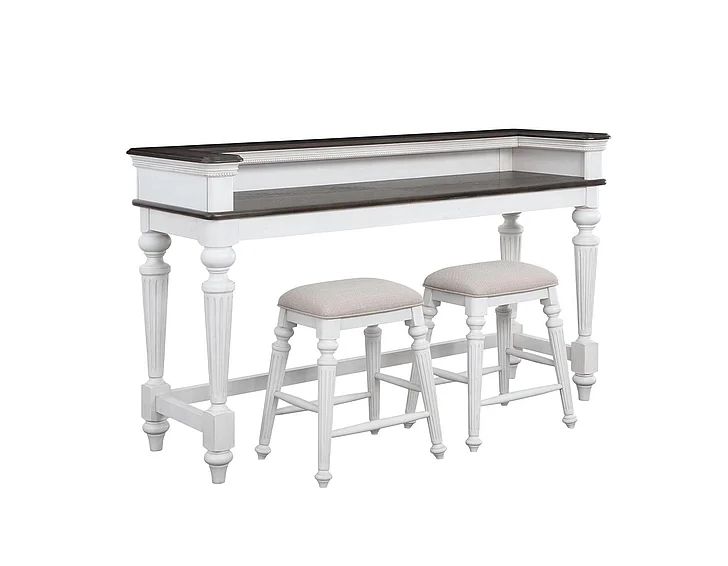 Avalon Furniture O162 Backless Stool (Set of 2) in Two Toned D0162N KIS