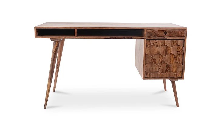 Moe's Home Collection O2 Desk in Natural BZ-1024-24-0 CLOSEOUT