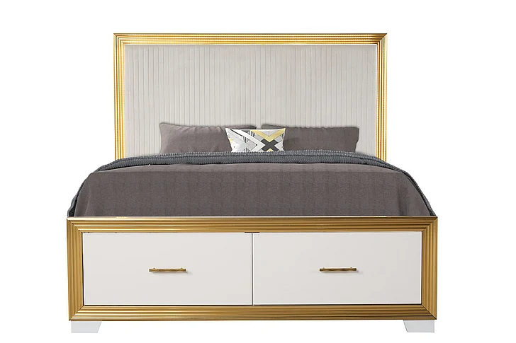 Galaxy Home Obsession Queen Bed in White 698781024461
