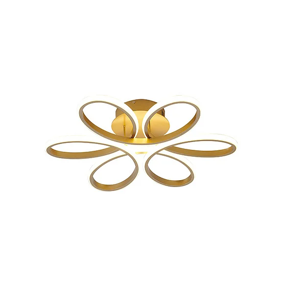 Bethel Brass Aluminum Frame LED Flush Mount OC11F22BR