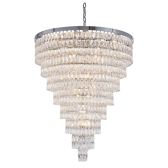 Bethel Chrome Eight Tier Chandelier OC50C36CH