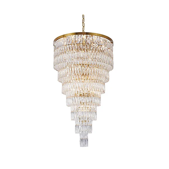 Bethel Gold Steven Tier Chandelier OC53C32G