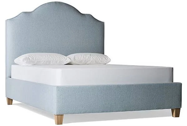 Vaughan-Bassett Full Upholstered Bed in Ocean Blue