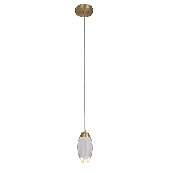 Bethel Brass LED Single Pendant OCH04P7BR