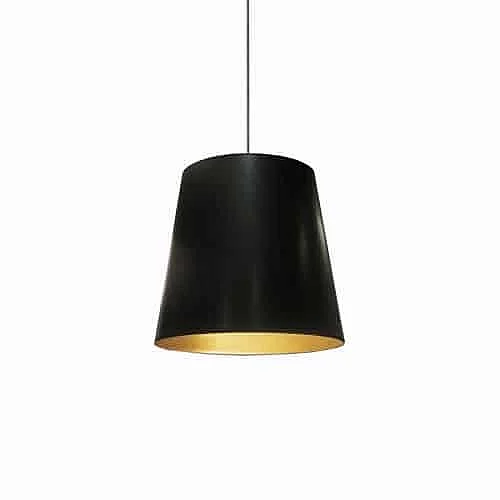 Dainolite 1LT Oversized Drum Pendant, Medium - Blk/Gld OD-M-698