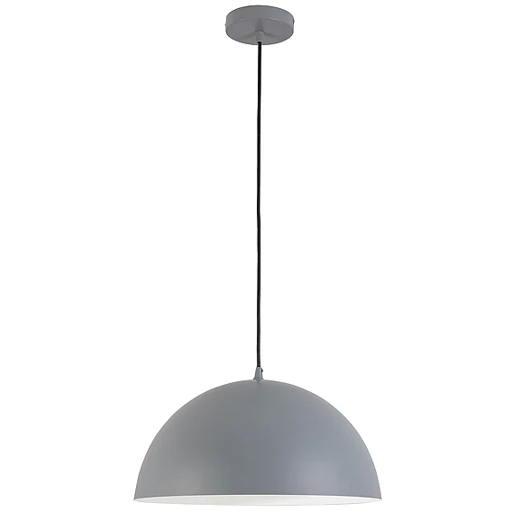 Dainolite 1LT 16" Pendant, GRY OFE-161P-GRY