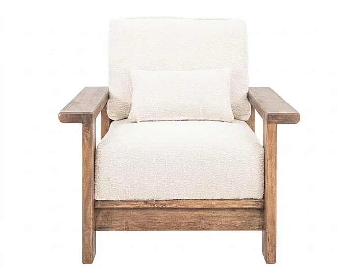 IFD Duna Arm Chair in Off White IUP531-ACH-131