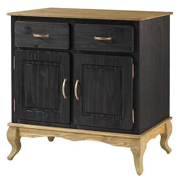 Pine Crafter Furniture Dash Wood Buffet Sideboard in Black OLI425