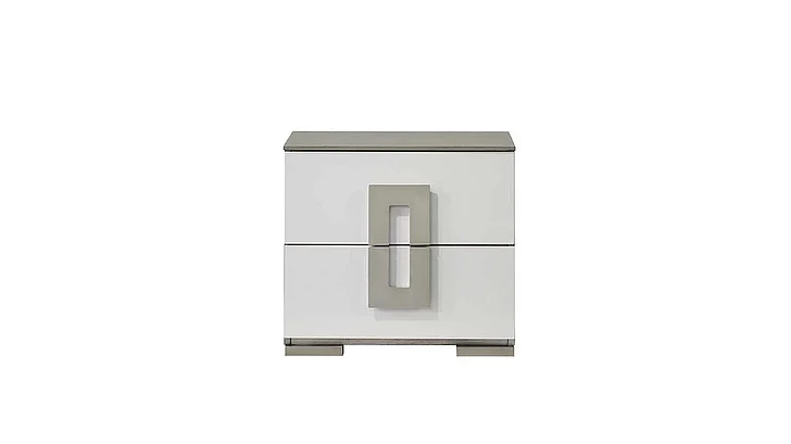 Galaxy Home Olivia Nightstand in White 601955554428