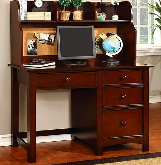 Furniture of America Omnus Desk in Cherry CM7905CH-DK
