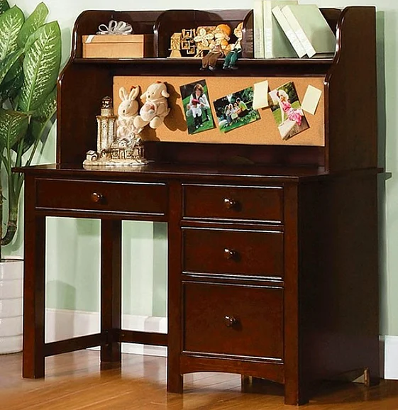 Furniture of America Omnus Desk in Dark Walnut CM7905EXP-DK