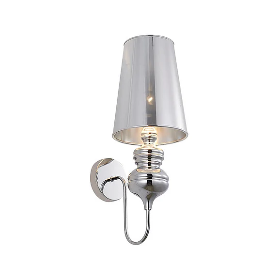 Bethel Polished Chrome Steel Armed Wall Sconce ONEW7CH