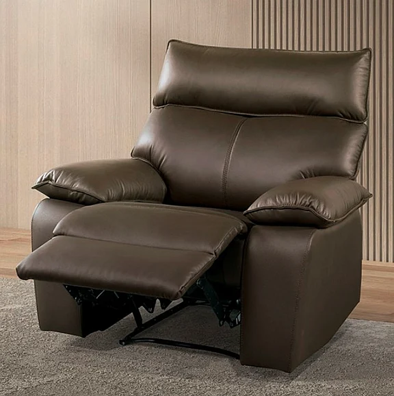Furniture of America Onoria Manual Recliner in Brown FM69008BR-CH-M