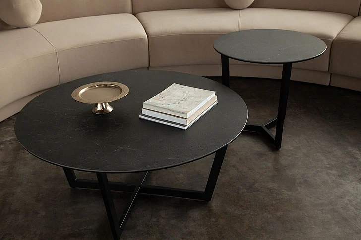 Diamond Sofa Onyx 2pc Occasional Set in Black