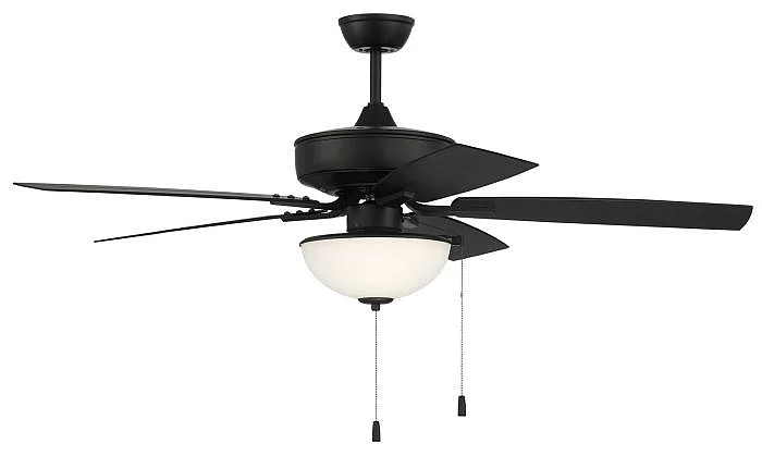 Craftmade 52" Outdoor Pro Plus 211 in Flat Black w/ Flat Black Blades OP211FB5