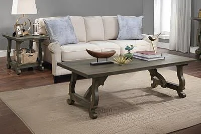 Cottage Creek Orchard Park 2pc Occasional Living Room Set in Brown