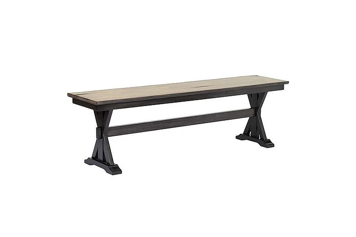 Urban Styles Orlando Dining Bench Smoke Gray/Cappuccino in 1873