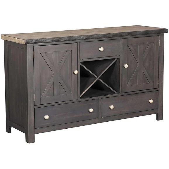 Urban Styles Orlando Server Smoke Gray/Cappuccino in 1874
