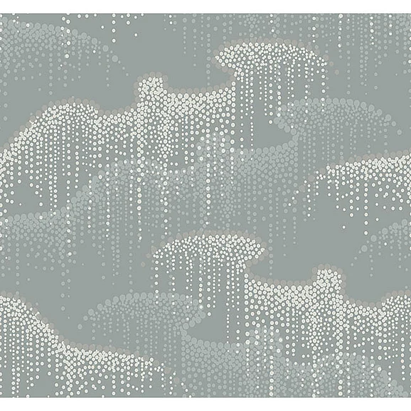 York E24-Candice Olson Modern Nature 2nd Edition Moonlight Pearls Grey Wallpaper OS4263 (Double Roll)