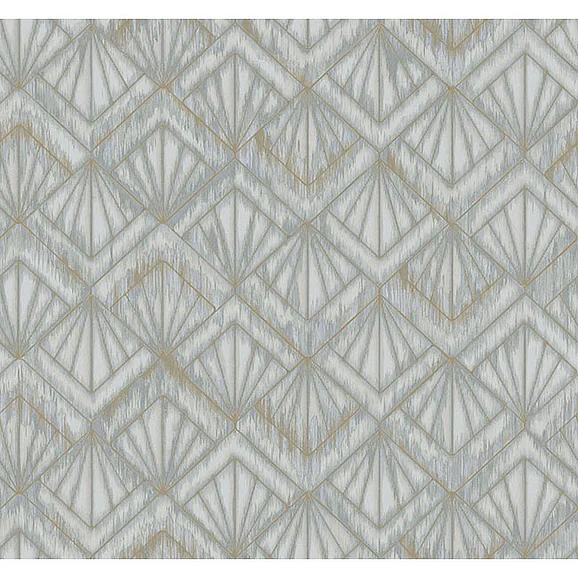 York E24-Candice Olson Modern Nature 2nd Edition Modern Shell Blue & Grey Wallpaper OS4274 (Double Roll)